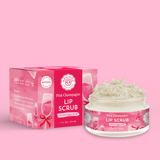 Woolzies - Pink Champagne Natural Sugar Lip Scrub