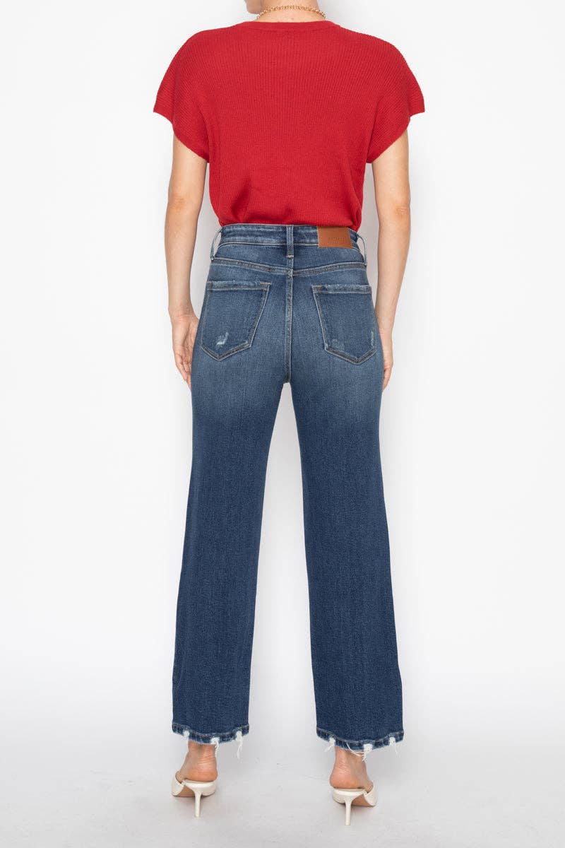 TUMMY CONTROL HIGH RISE STRAIGHT JEANS