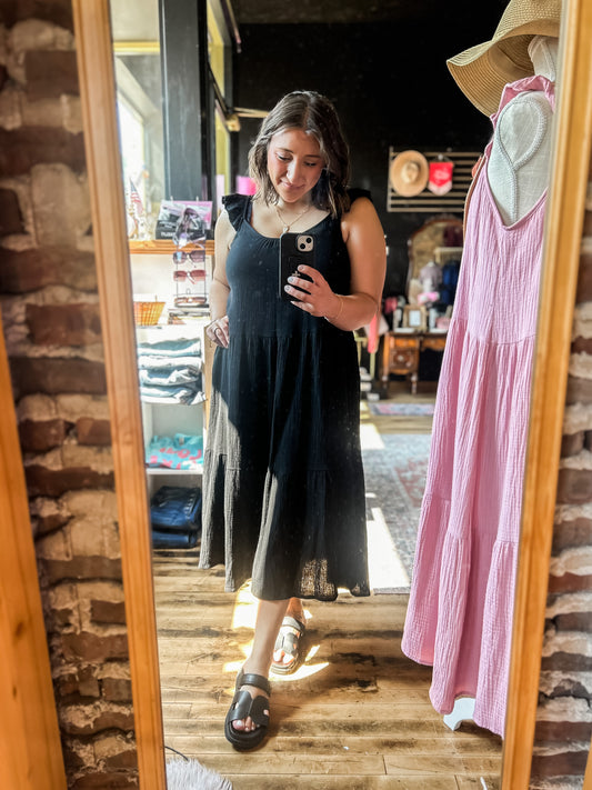 Effortless Tiered Midi Dress