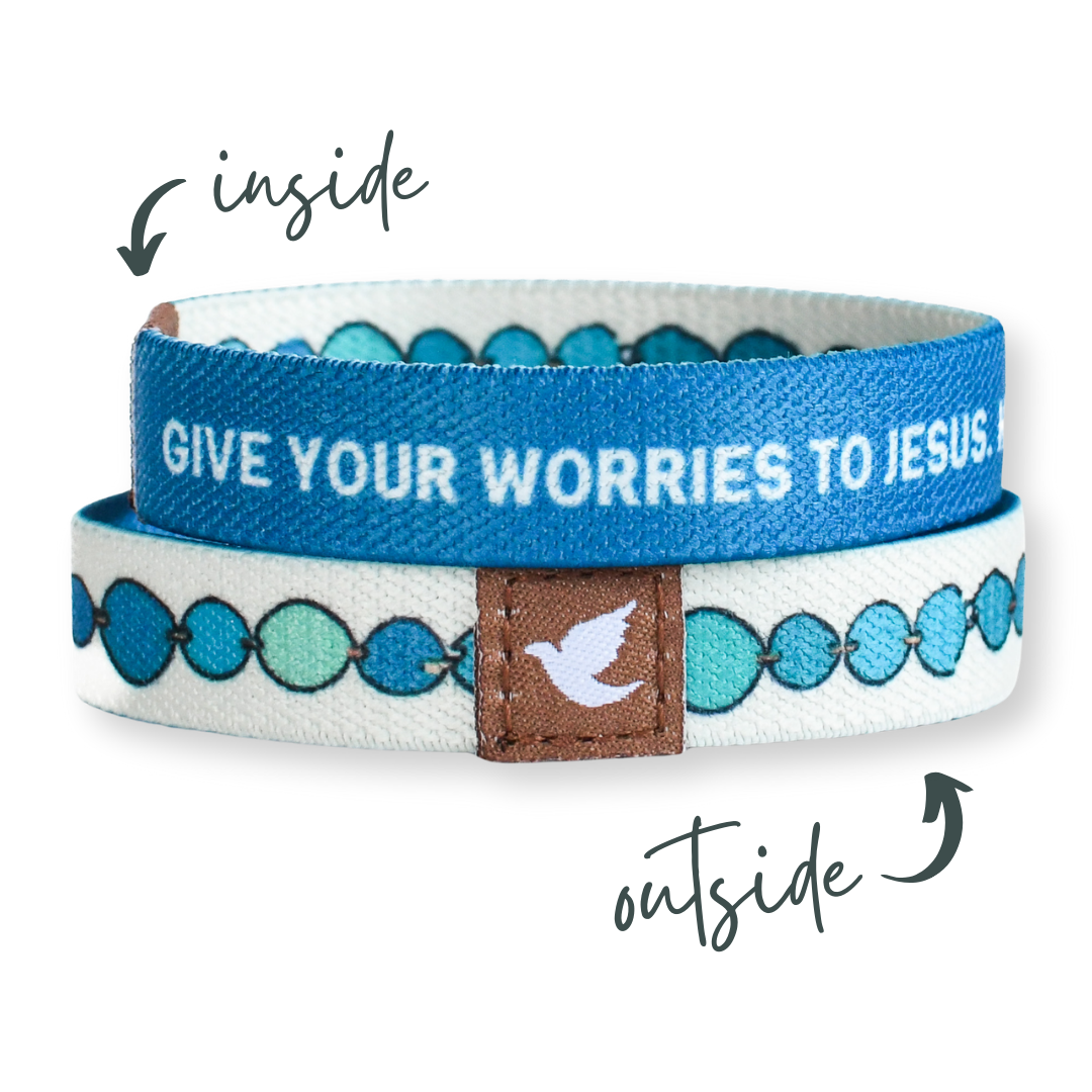 Pink Salt Riot - Give Your Worries to Jesus Medium Truthband