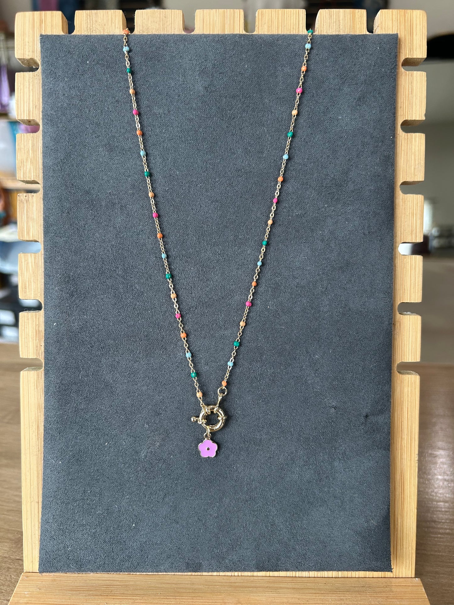 Flower Charm Necklace