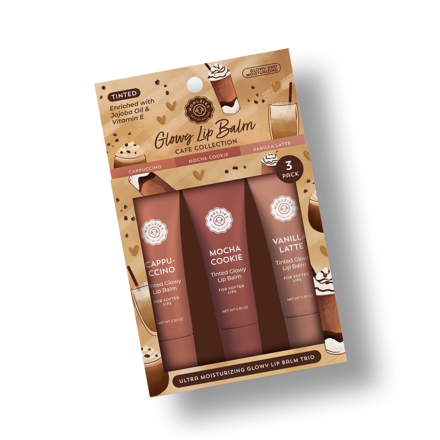 Woolzies - Café Collection Glowy Lip Balm Trio