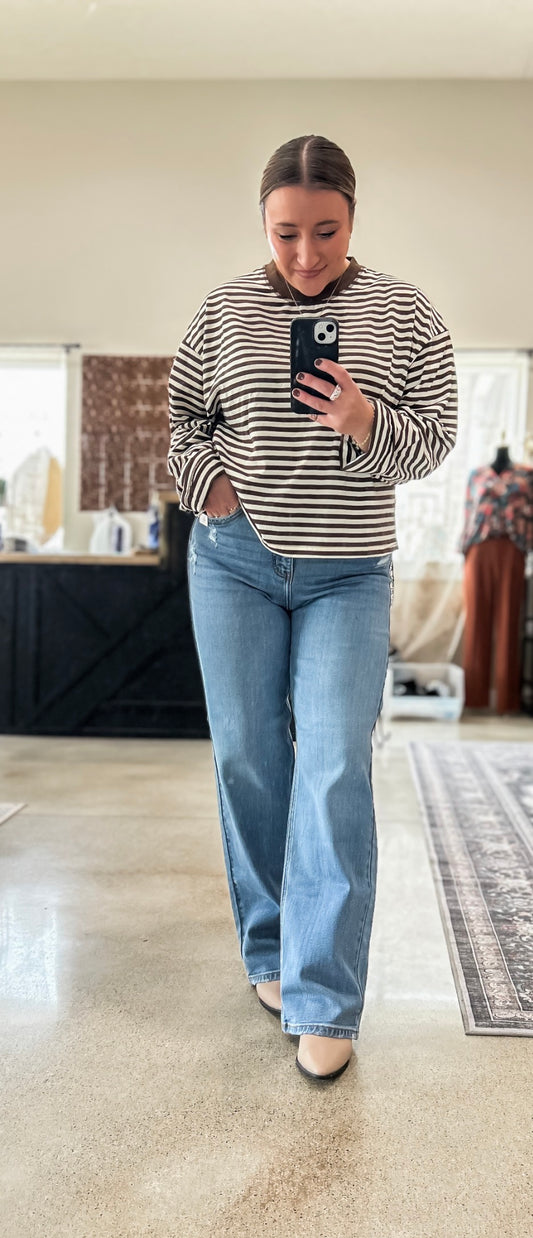 TUMMY CONTROL HIGH RISE STRAIGHT JEANS
