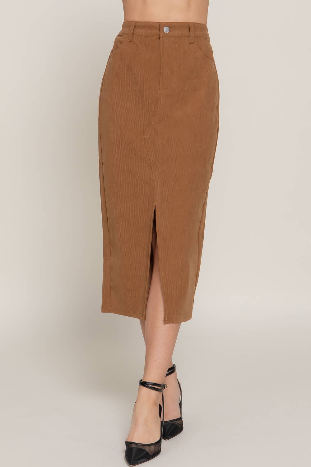 Corduroy Midi Skirt