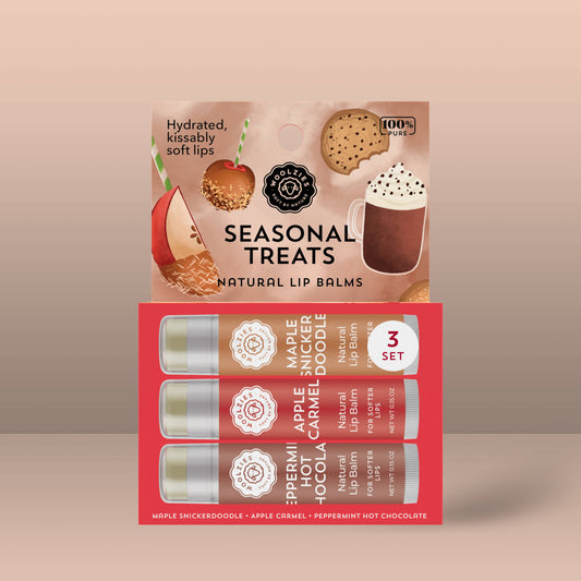 Woolzies - Natural Shea Butter Lip Balm Trio – Seasonal Treats