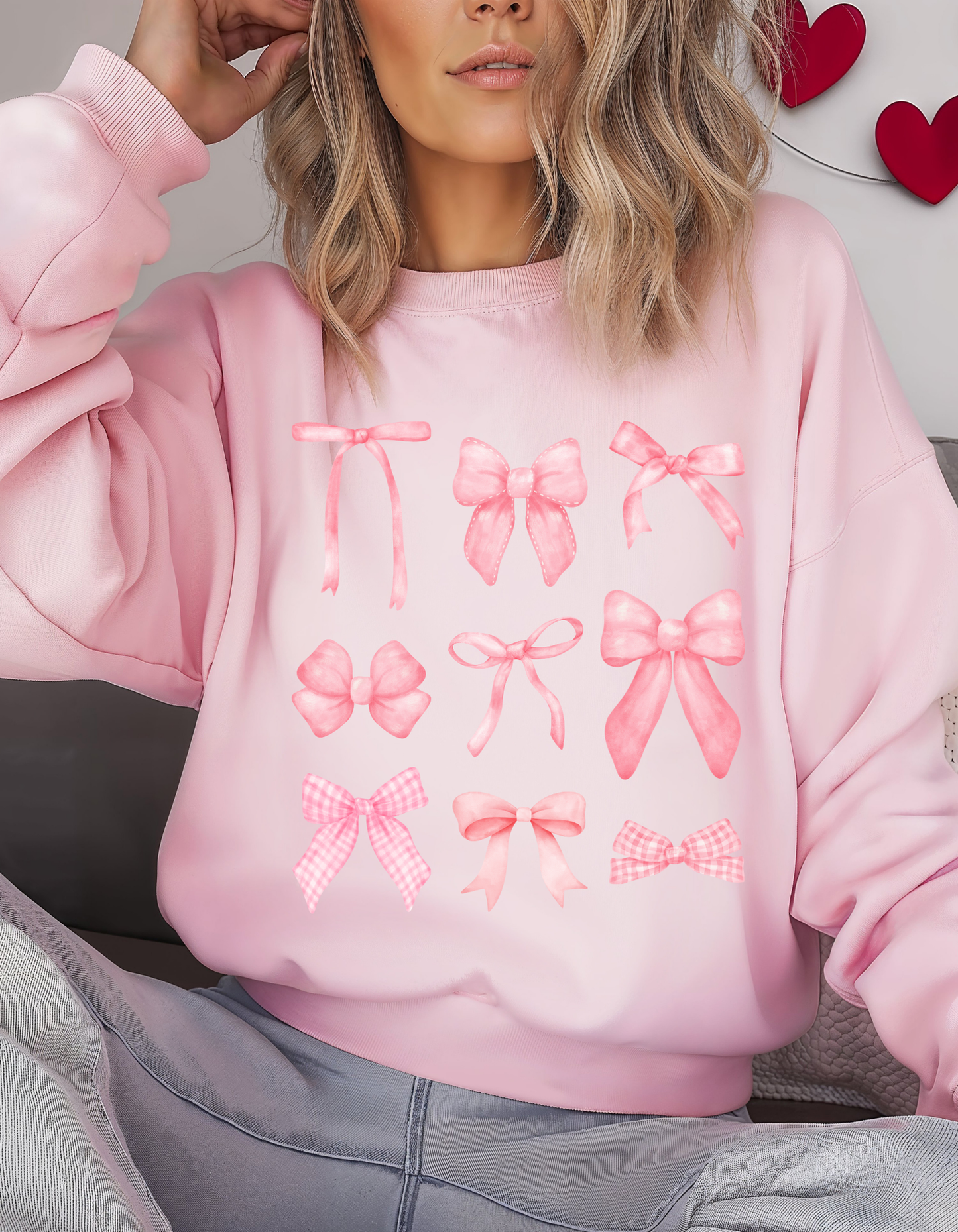 Bows Graphic Crewneck