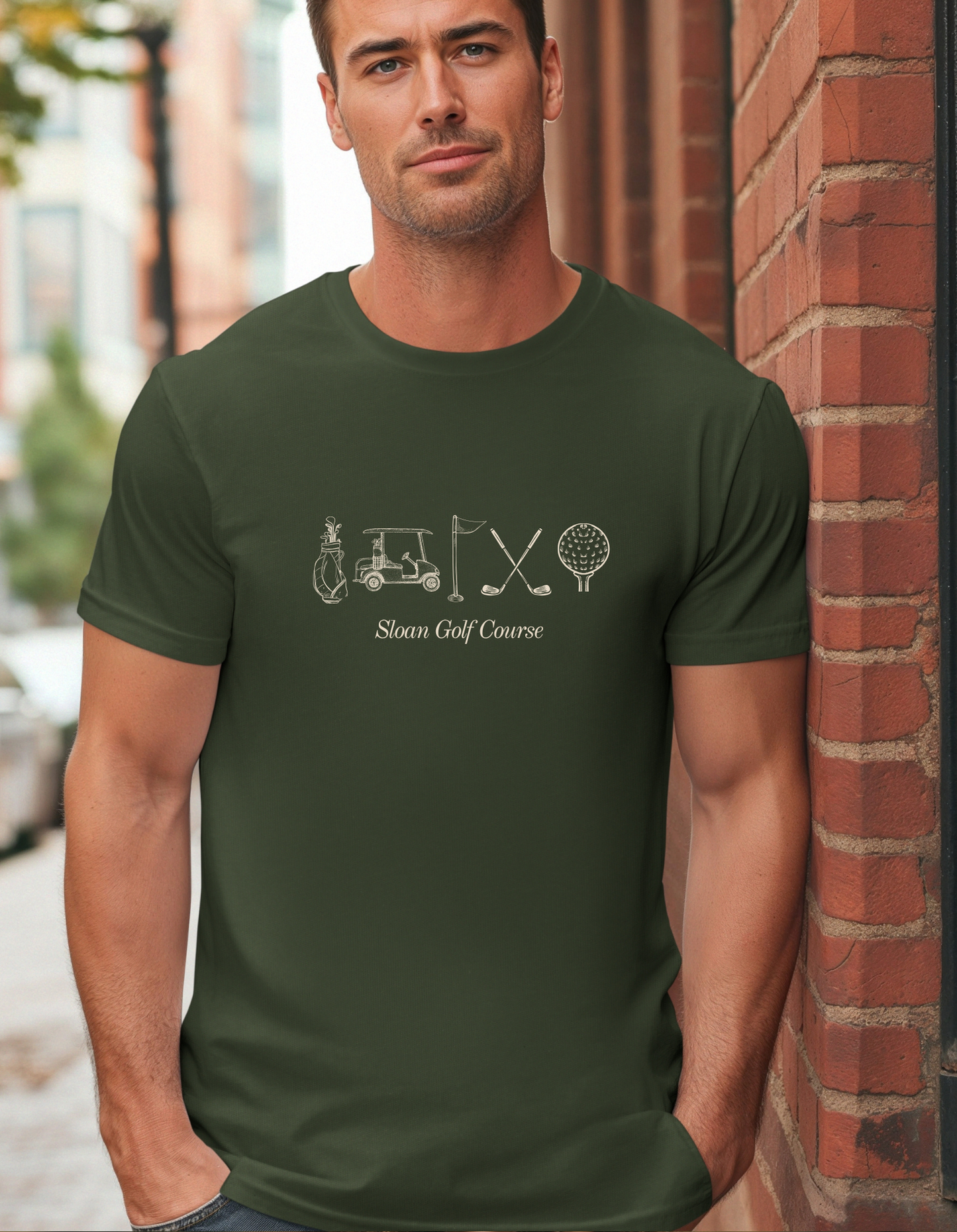 Sloan Golf Course Icons Graphic Tee