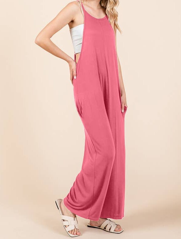 Relax Fit Wide Leg Jumpsuit