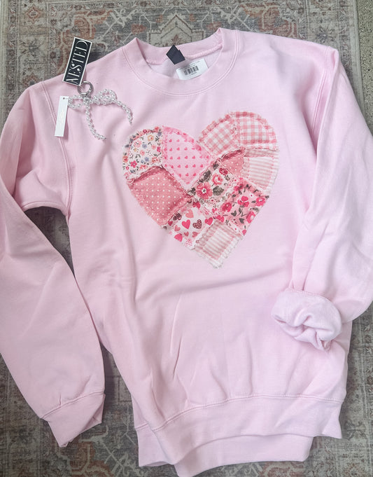 Heart Patch Graphic Crew