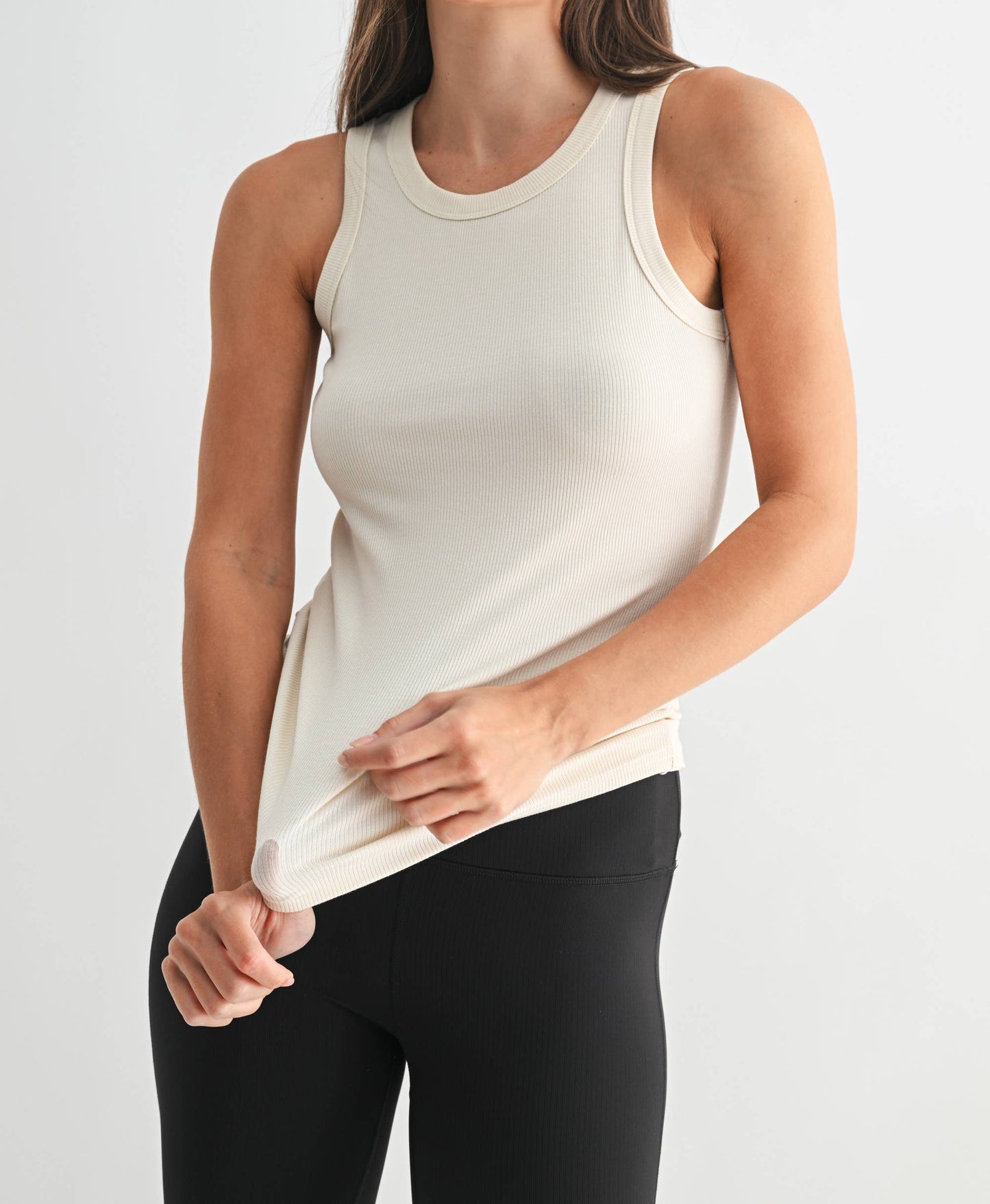 Essential Micro-Ribbed Athleisure Tank Top