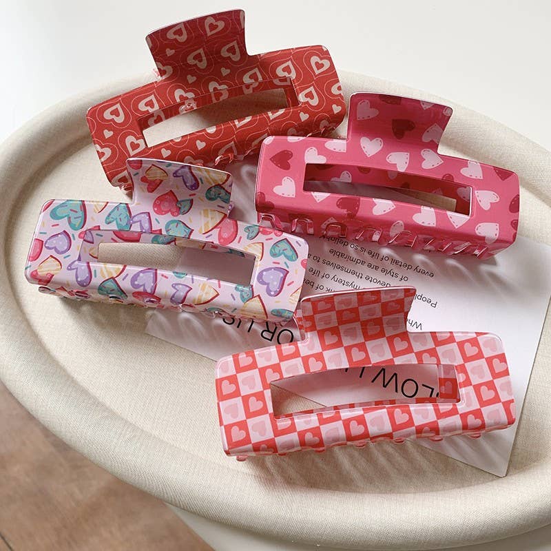 Valentine's Day Claw Clips