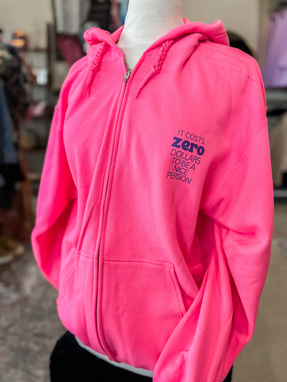 NK-Zero Dollars Zip Up Hoodie