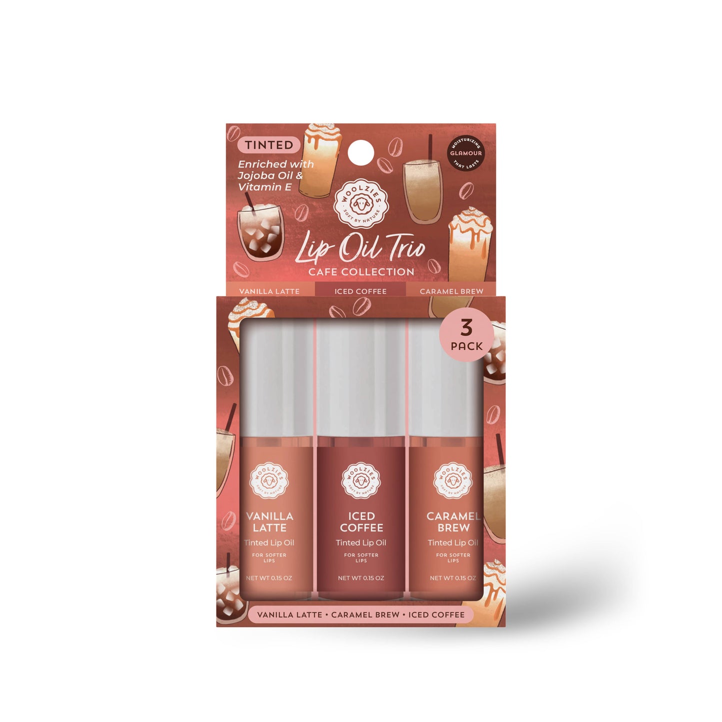Woolzies - Tinted Lip Oil Trio – Cafe Collection
