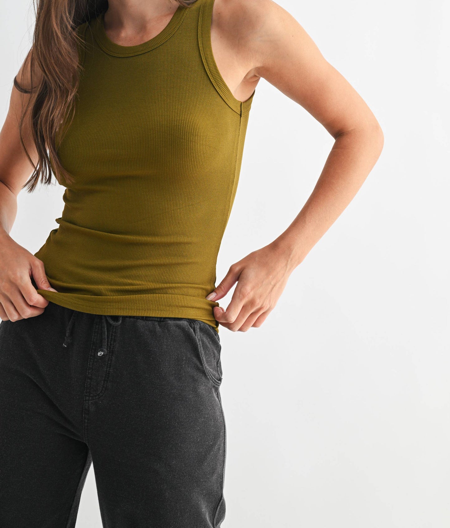 Essential Micro-Ribbed Athleisure Tank Top