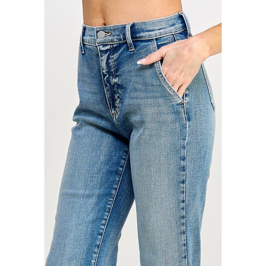 High Rise Ultra Slim Bootcut Denim