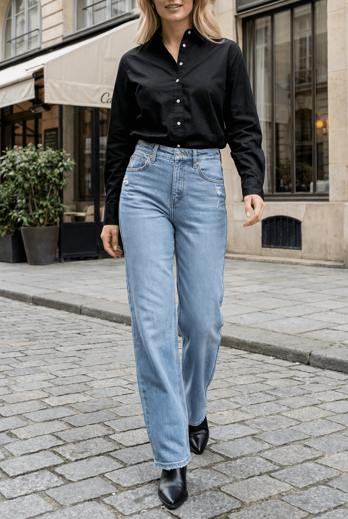 TUMMY CONTROL HIGH RISE STRAIGHT JEANS