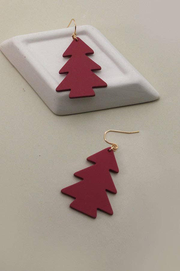 SIMPLE FUN CHRISTMAS TREE EARRINGS