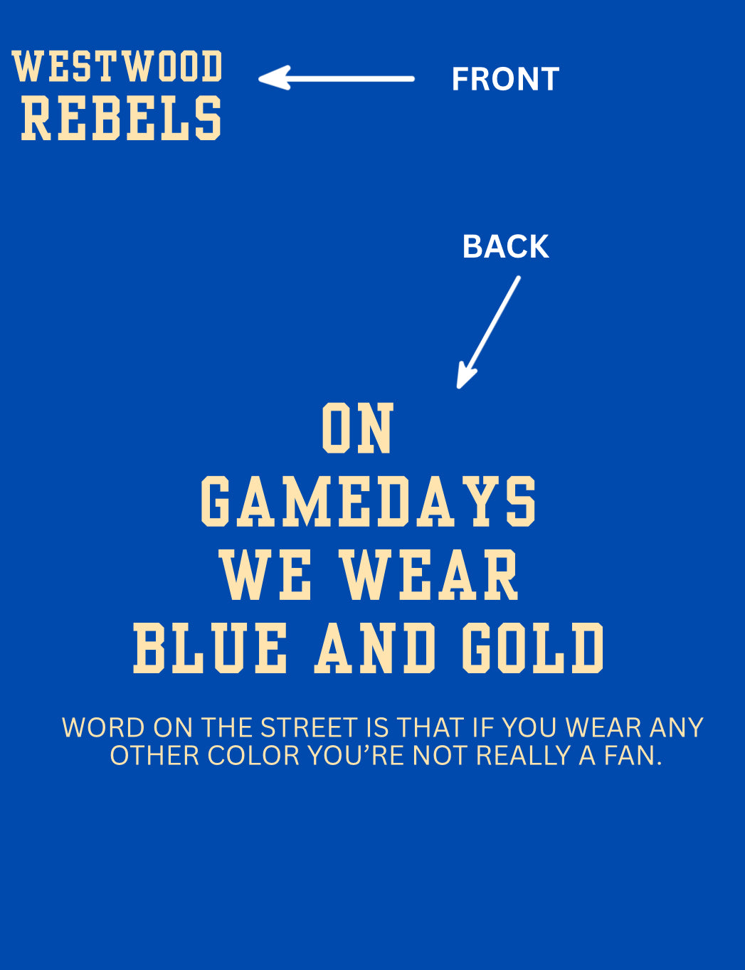 On Game Days We Wear
