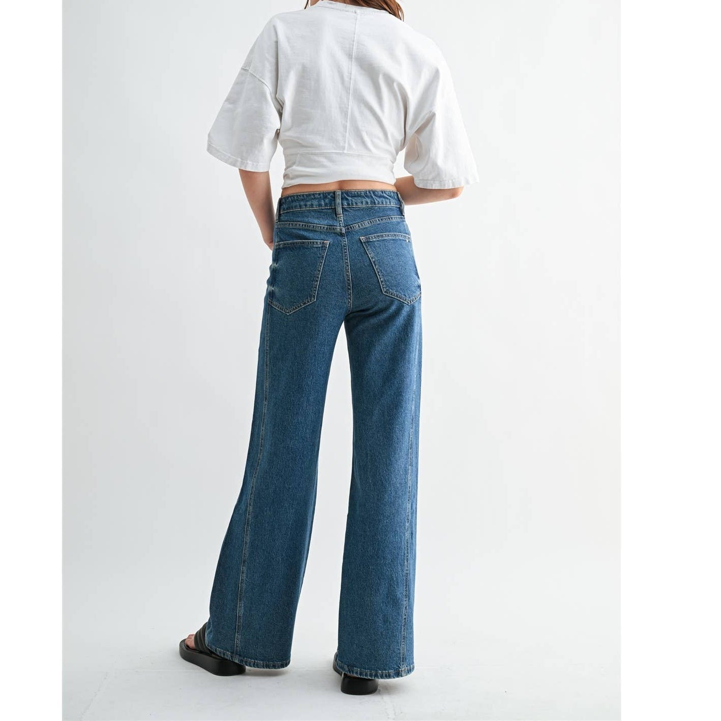 HIGH RISE WIDE LEG SIDE PANEL