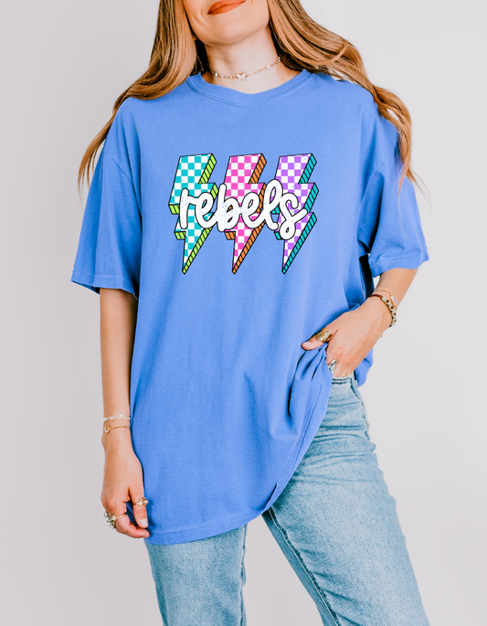 Rebels Lightening Graphic Top