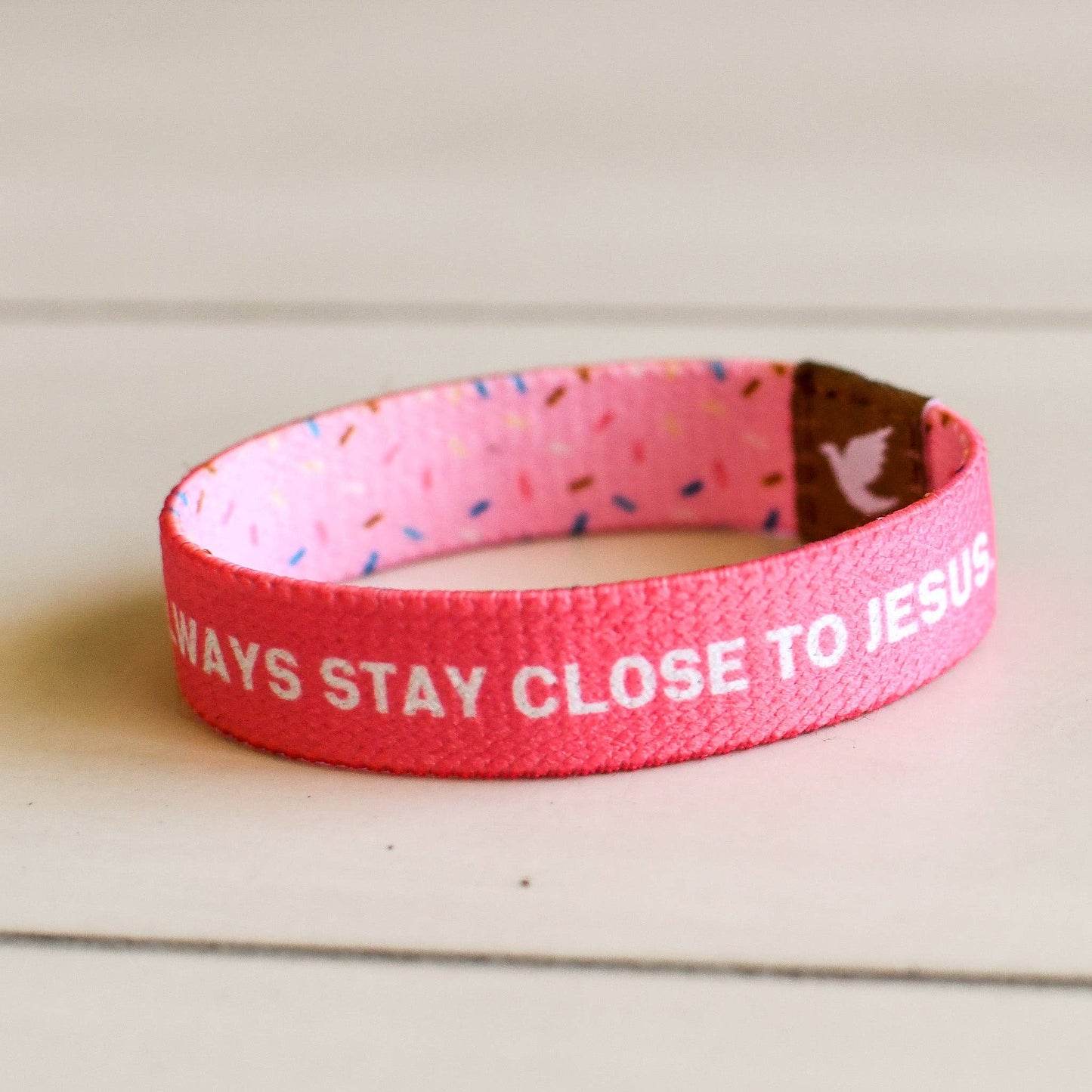 Pink Salt Riot - Kind and Brave Sprinkles Girls Elastic Bracelet