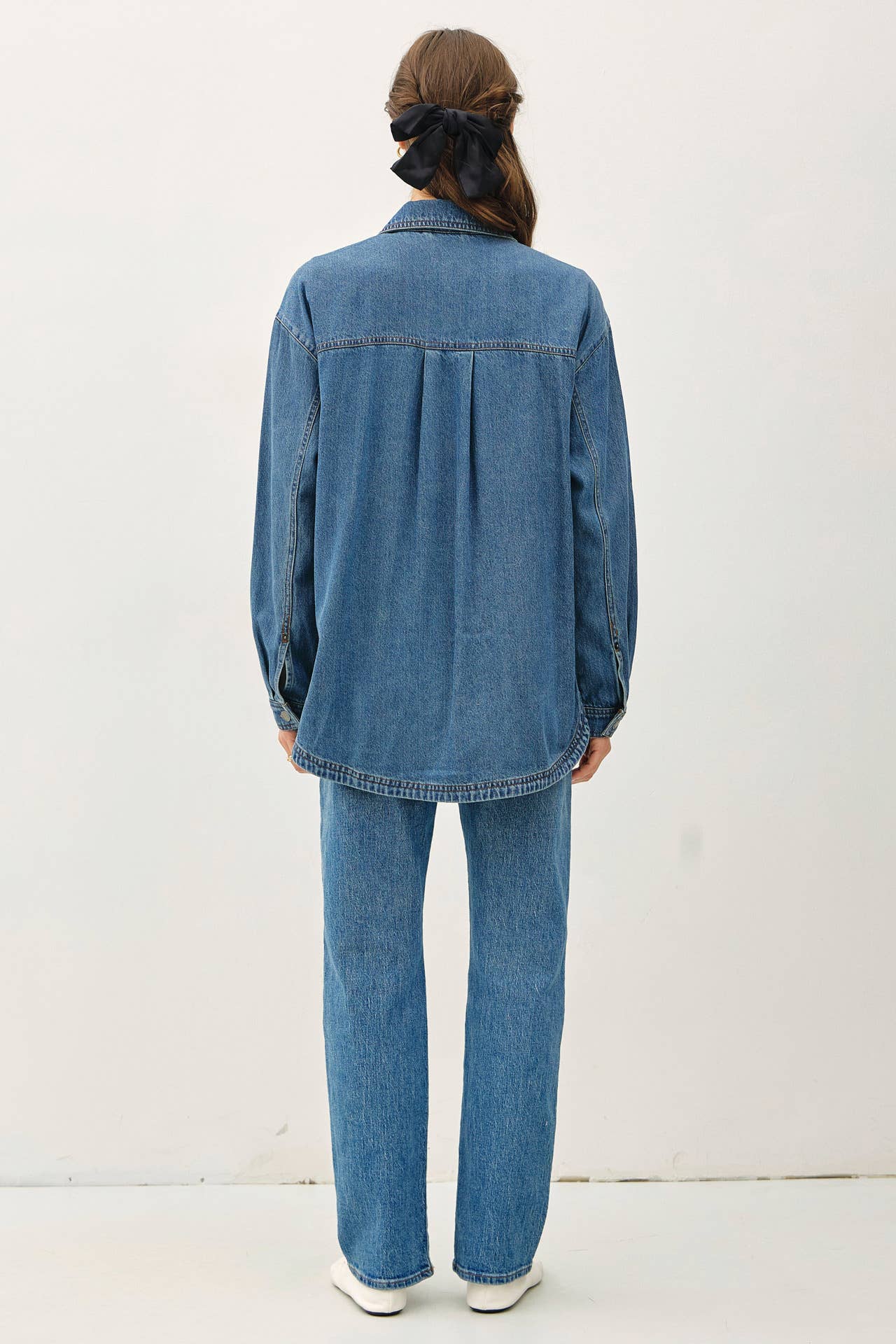 CLASSIC VINTAGE DENIM TENCEL SHACKET