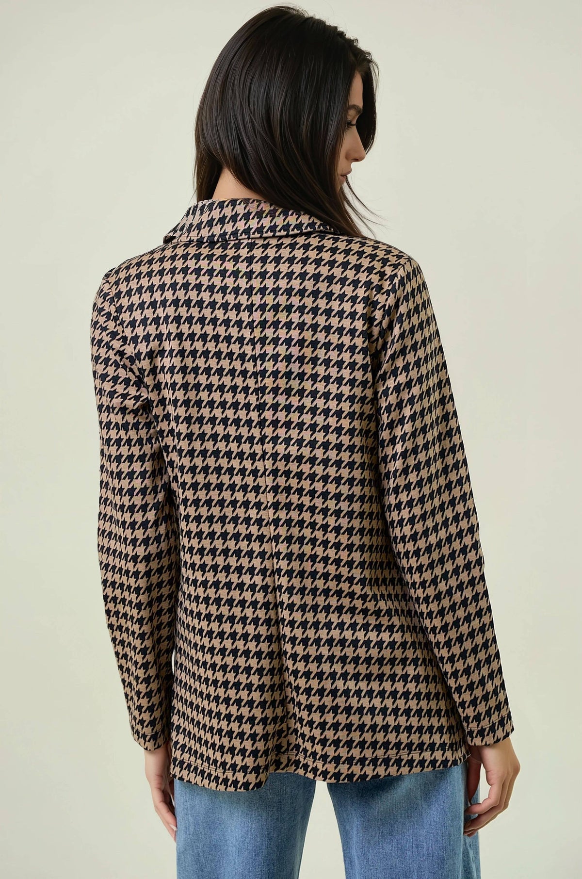 HOUNDSTOOTH BLAZER JACKET