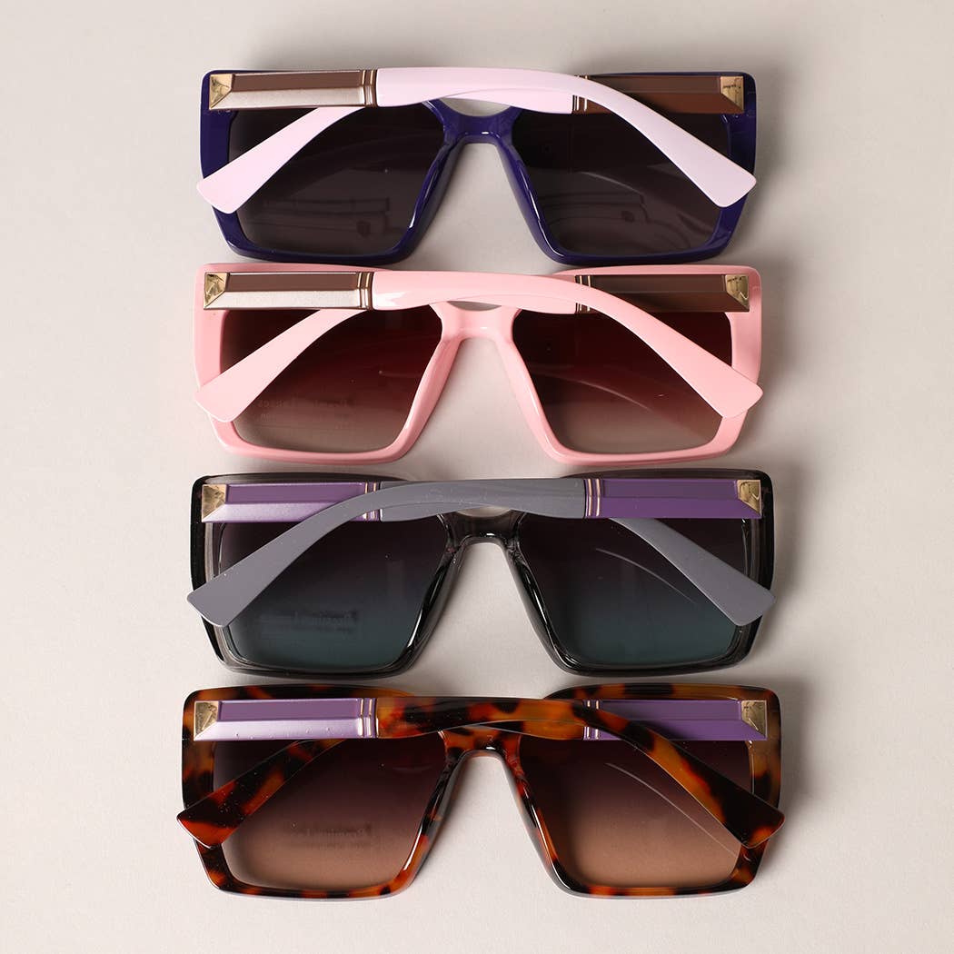 Square Shape Two-Toned Sunglasses