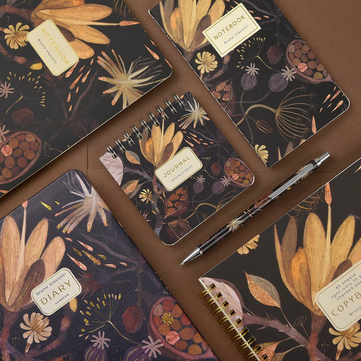 BV by Bruno Visconti - Night Flowers Notebook