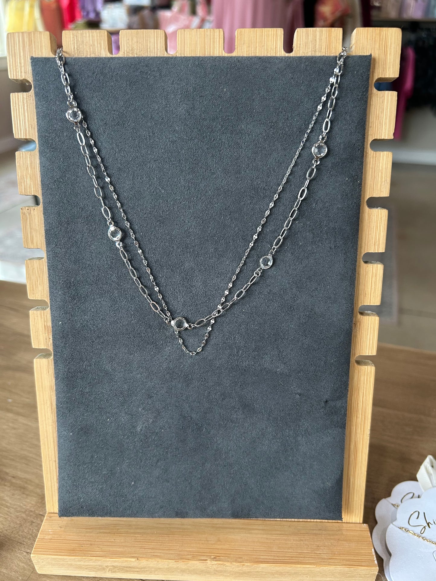 Jewel Double Layer Chain