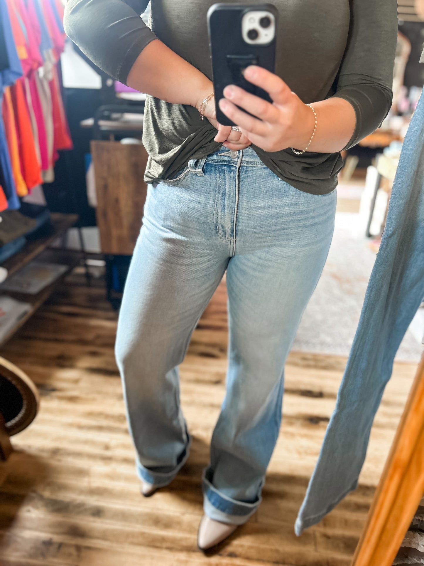 Kan Can High Rise Flare Jeans