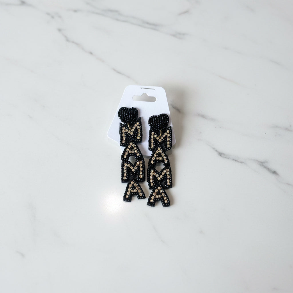 Mama Beaded Earrings