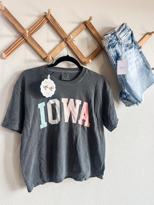 Iowa Cropped Graphic Tee