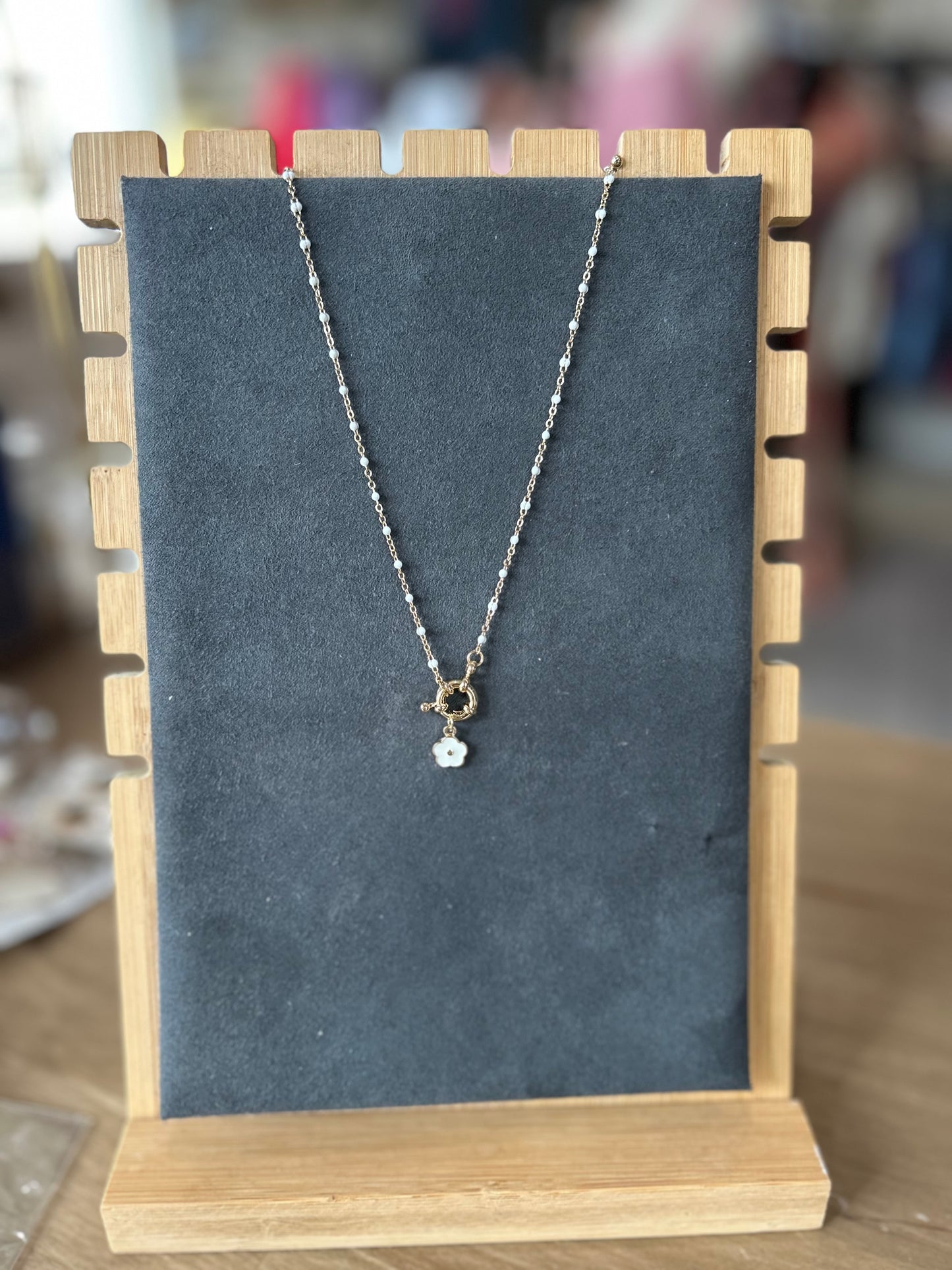 Flower Charm Necklace