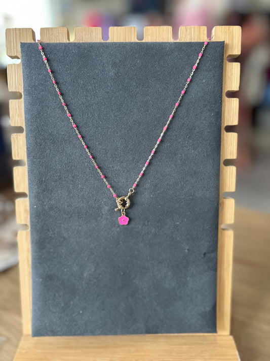 Flower Charm Necklace