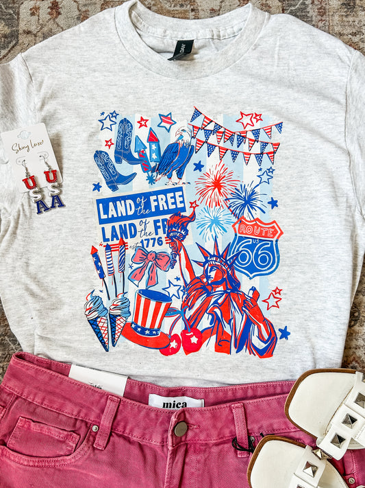Land of the Free Graphic Tee