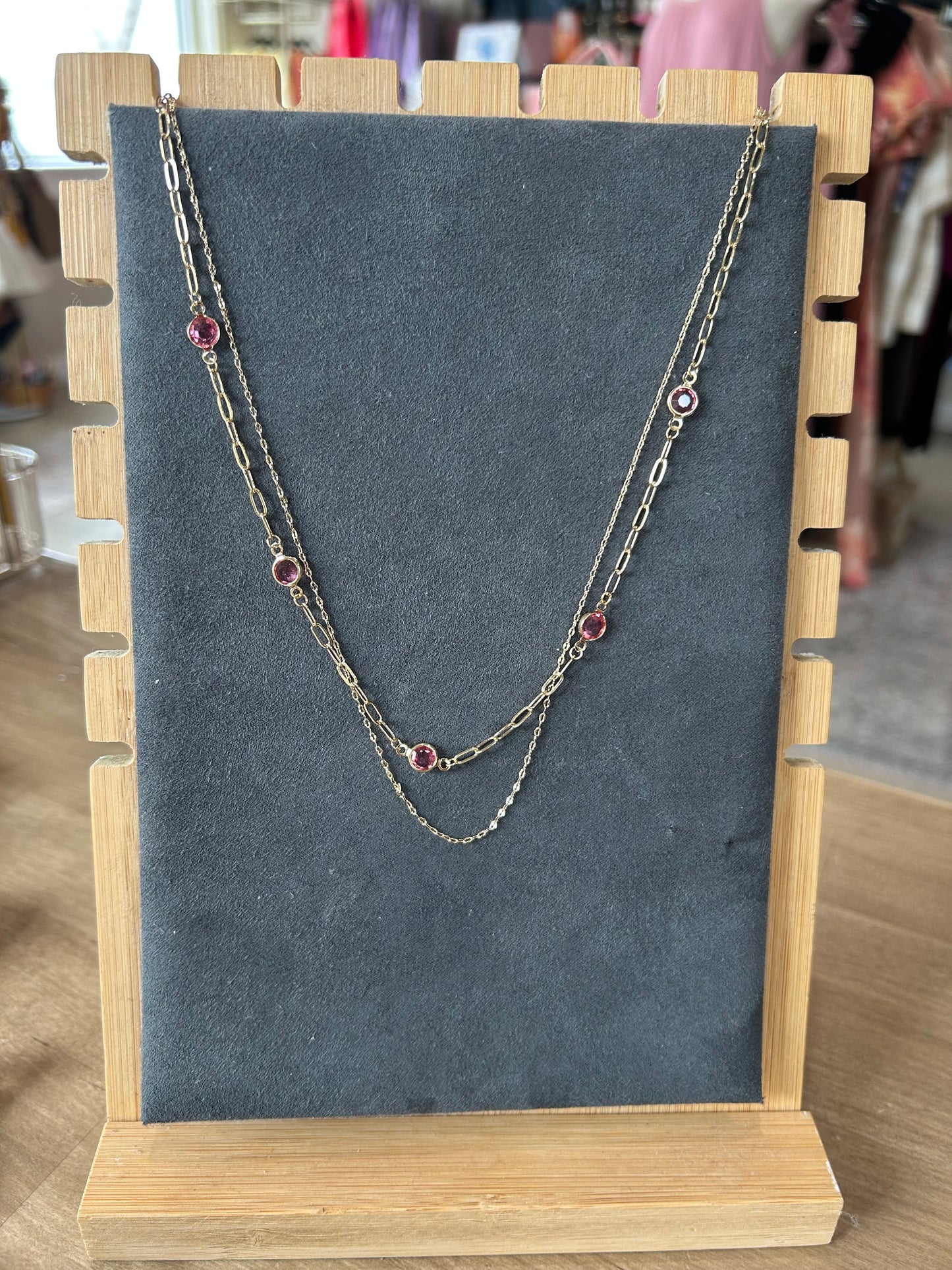 Jewel Double Layer Chain