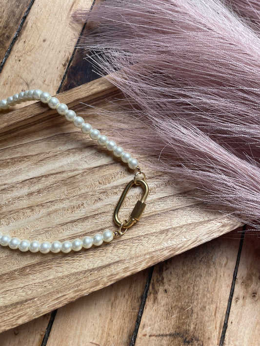 Pearl Chain Link Necklace