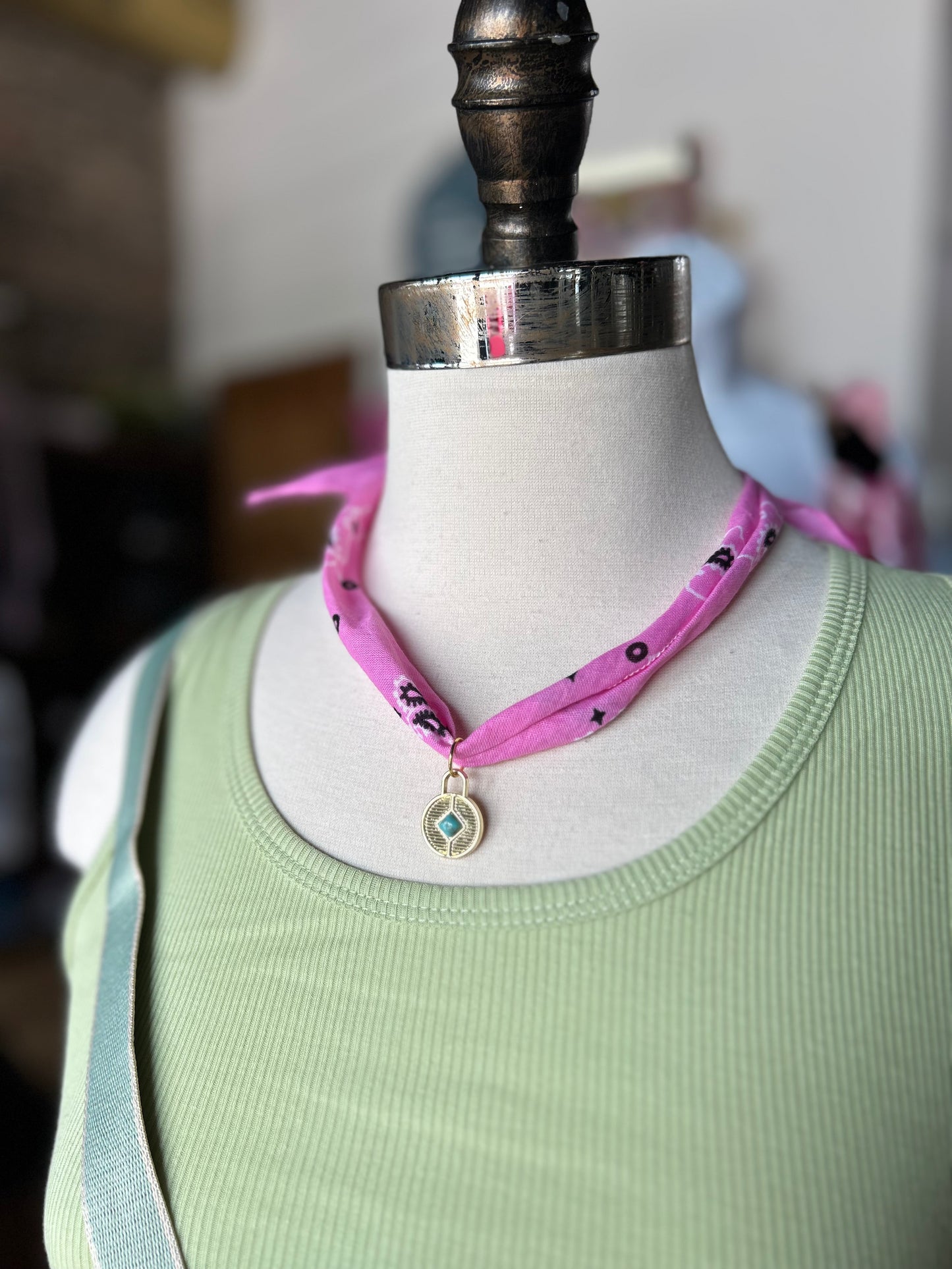 Neon Bandanna Necklace