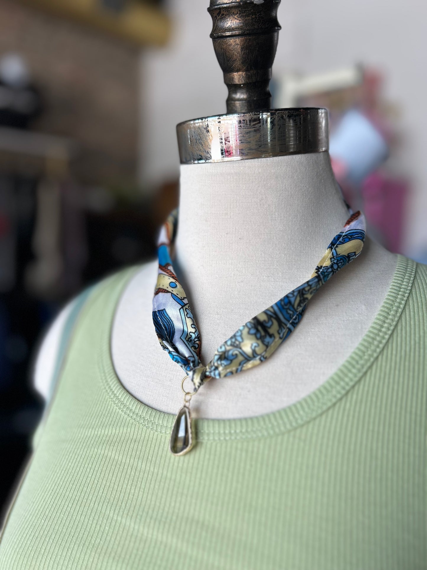 Silk Scarf Necklace