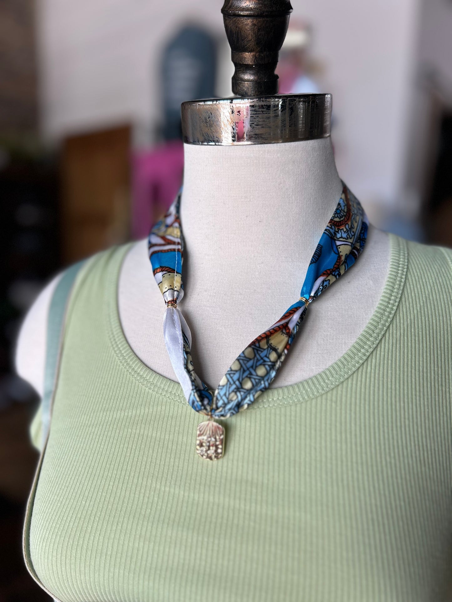 Silk Scarf Necklace