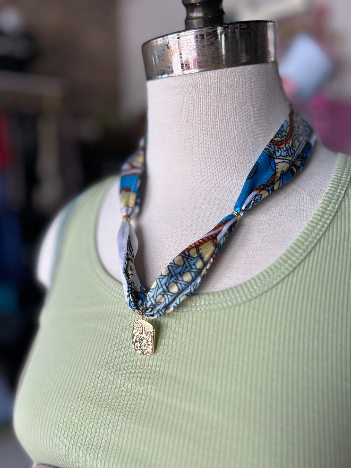 Silk Scarf Necklace