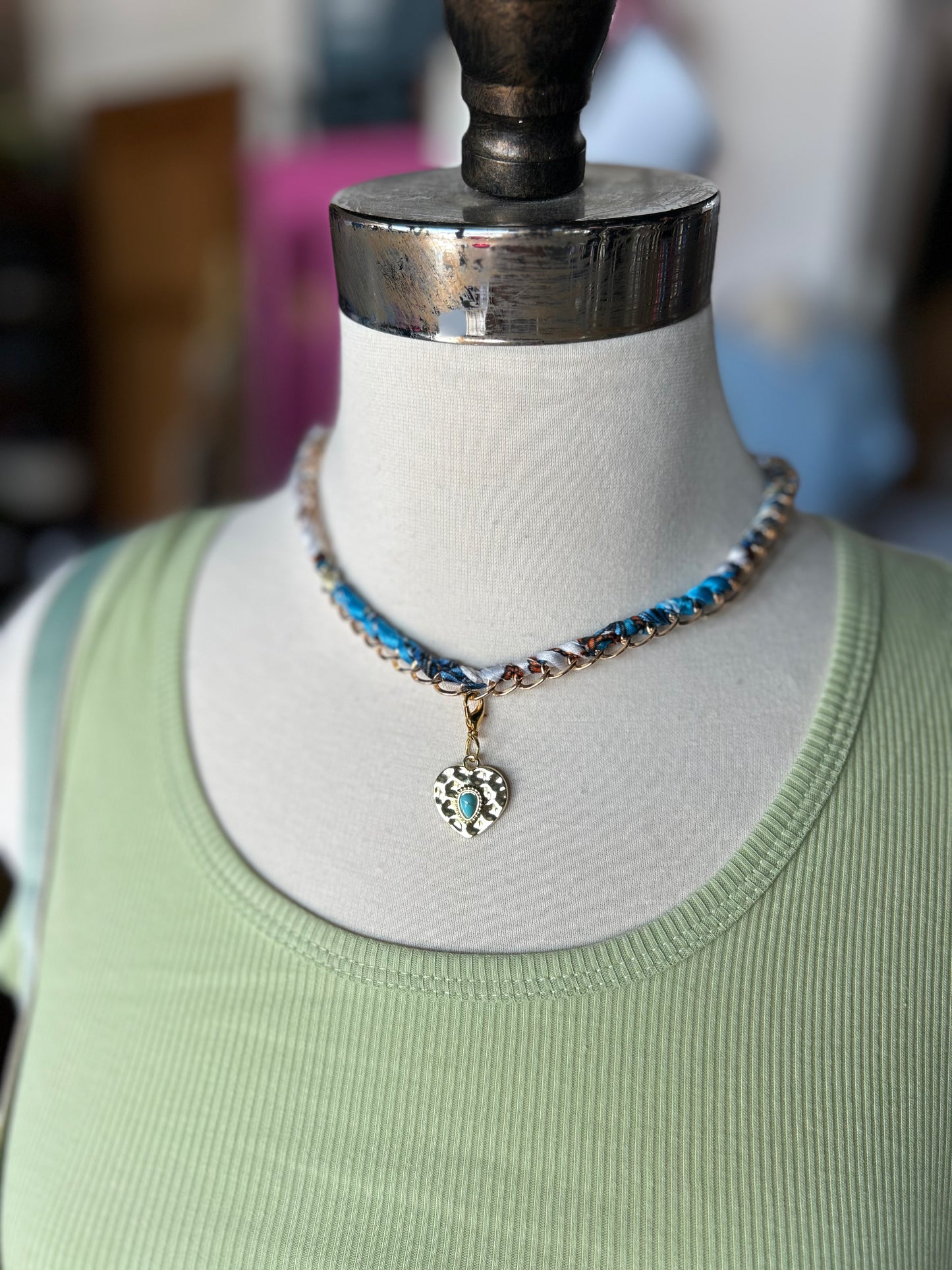 Silk Scarf Necklace