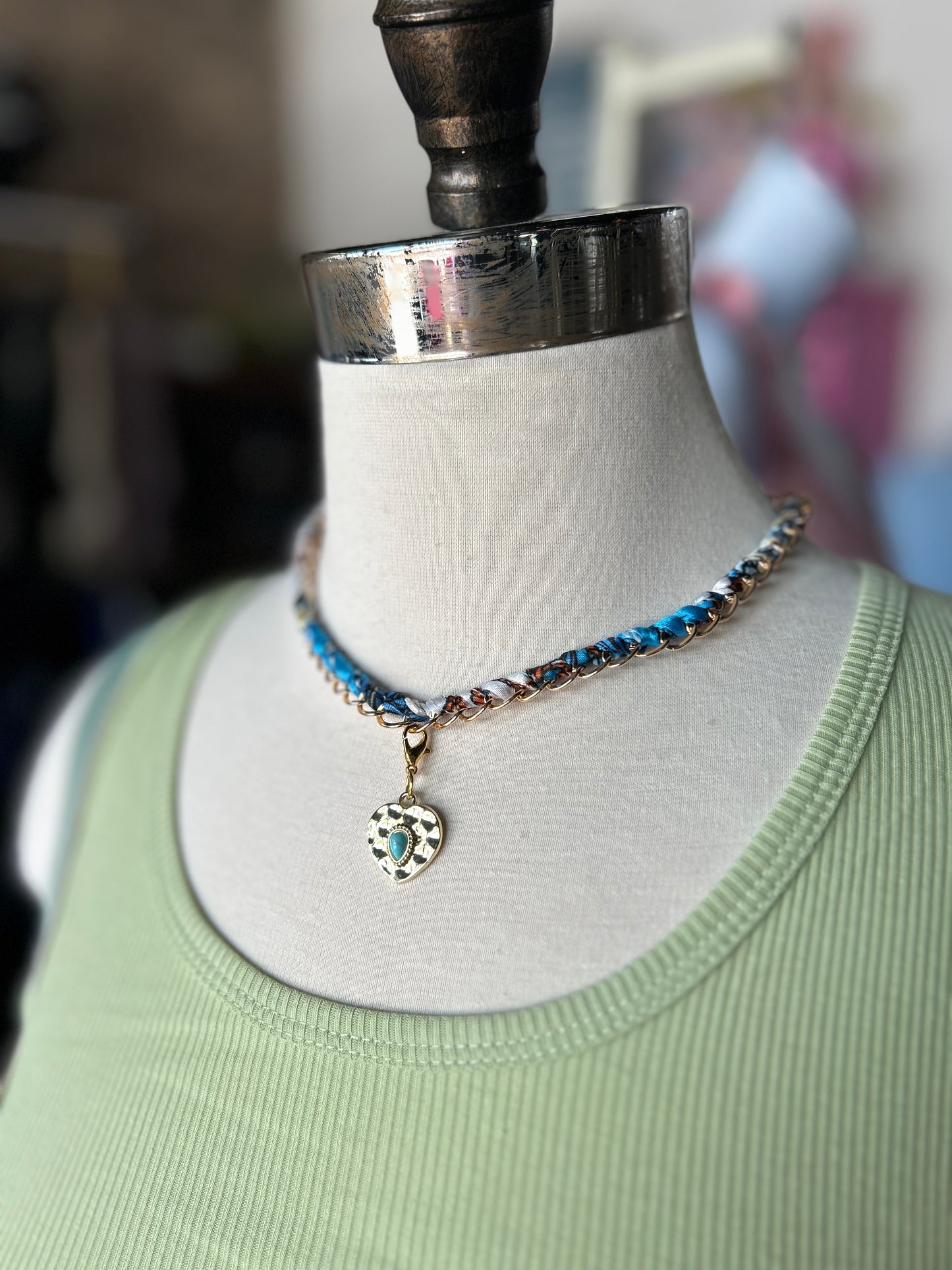 Silk Scarf Necklace