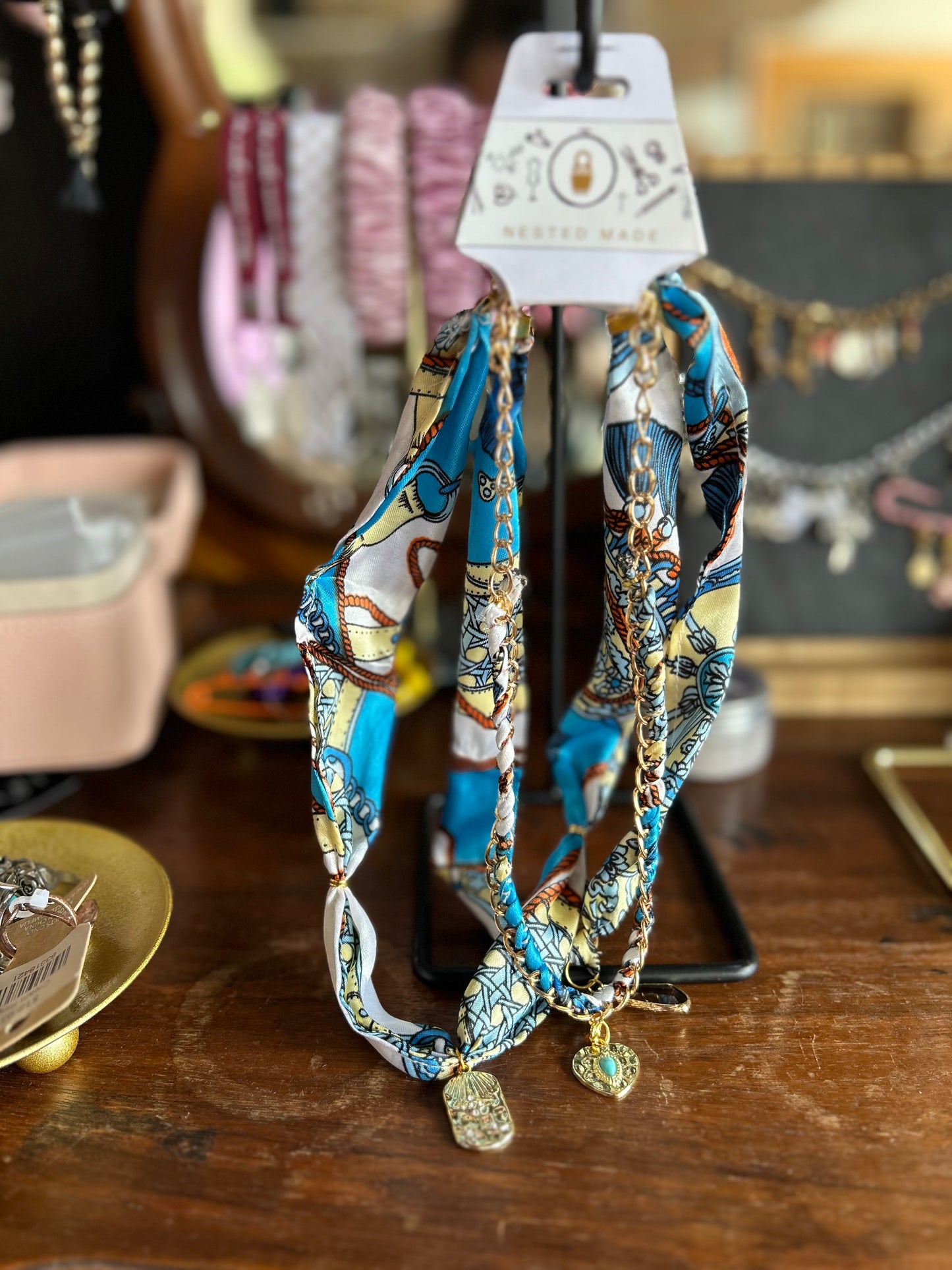 Silk Scarf Necklace