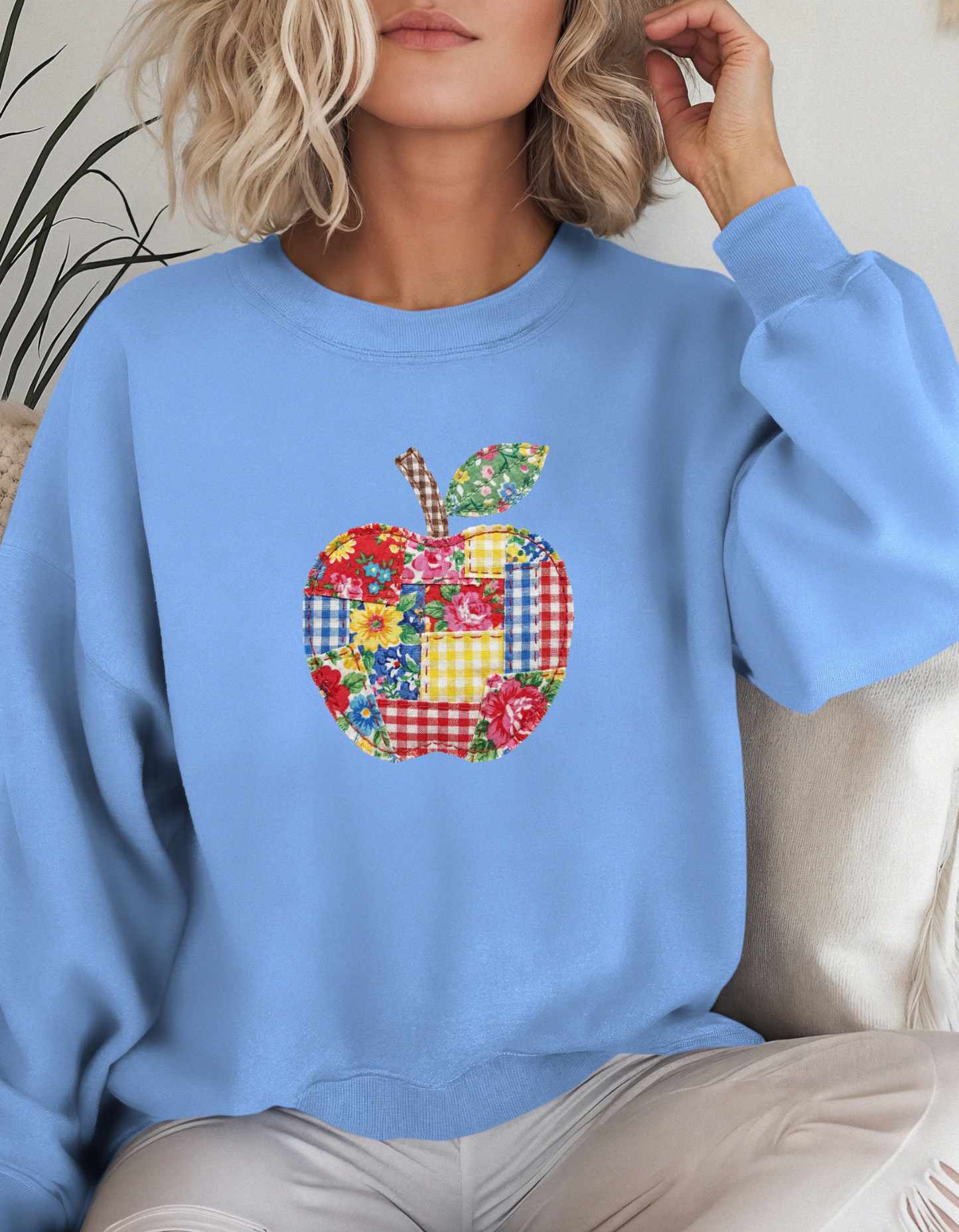 Apple Patch Graphic Crewneck