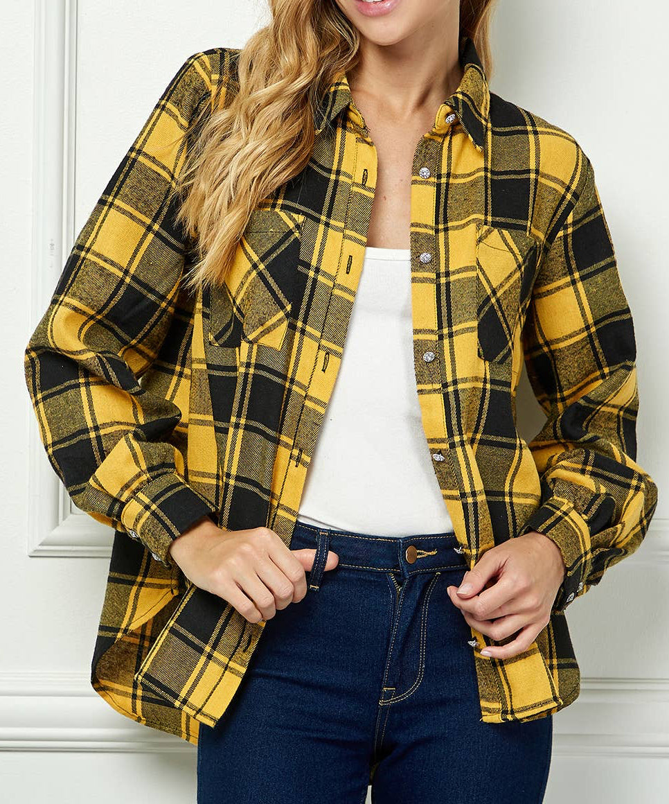 COLLAR NECK BUTTON-DOWN SHIRT