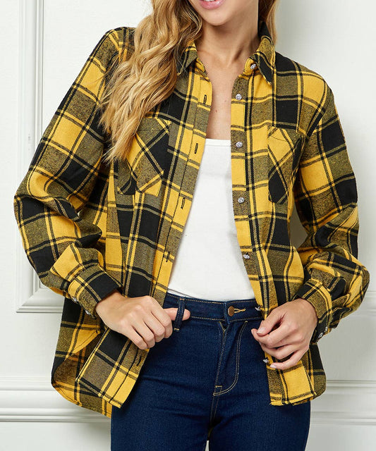 COLLAR NECK BUTTON-DOWN SHIRT