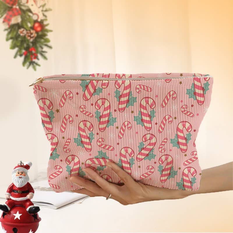 TRAVEL CHRISTMAS COSMETIC MAKEUP POUCH BAG