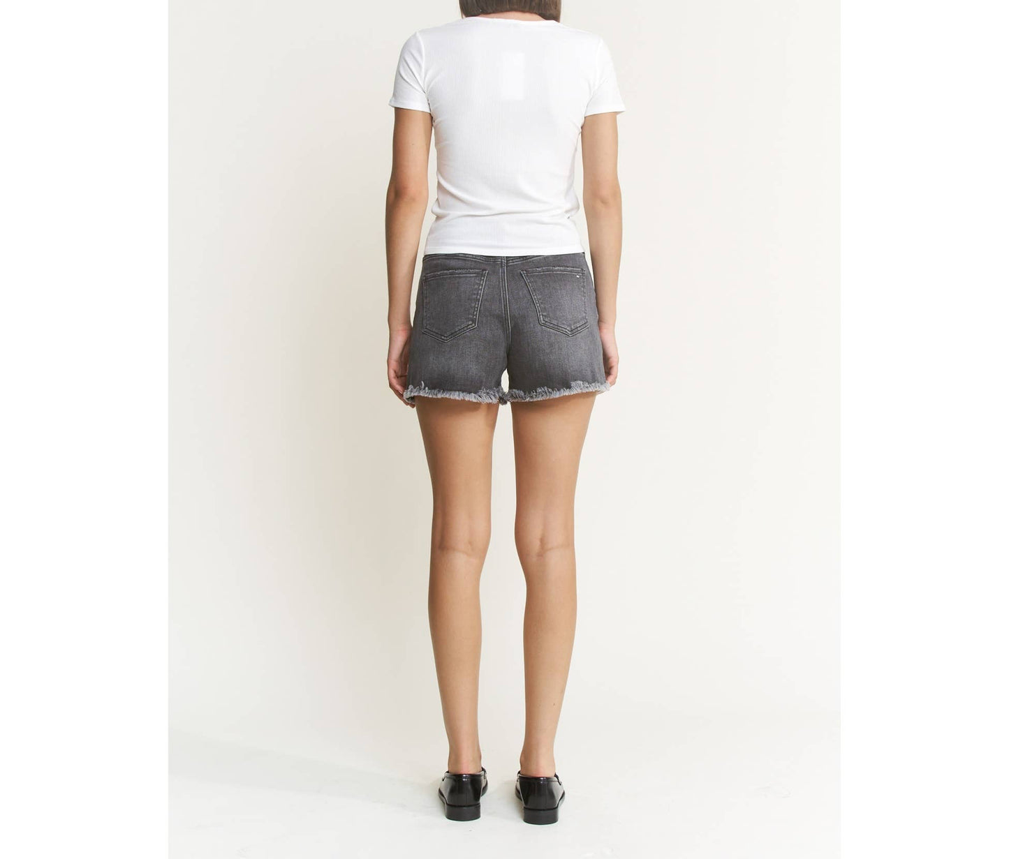 Mica Denim - SUPER HIGH DISTRESSED SHORTS